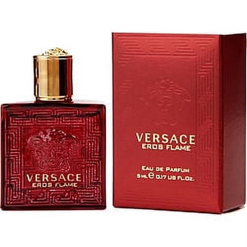 Versace Eros Flame Eau de Parfum, 0.17 oz Mini for Men, Packaging