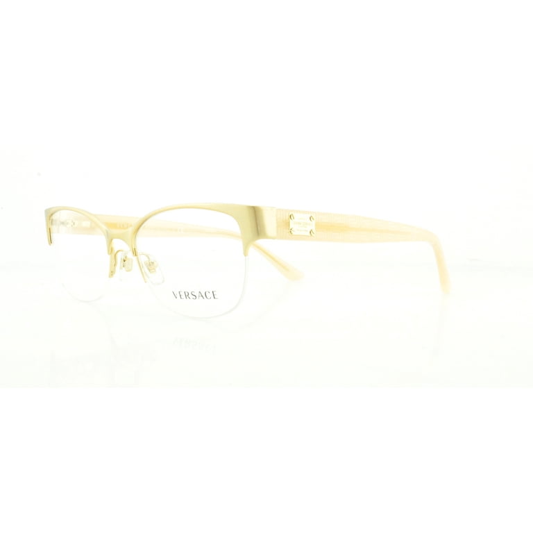 VERSACE Eyeglasses VE 1222 1196 Brushed Gold‎ 53MM VERSACE Eyeglasses VE 1222 1196 Brushed Gold 53MM - Walmart.com main image 2