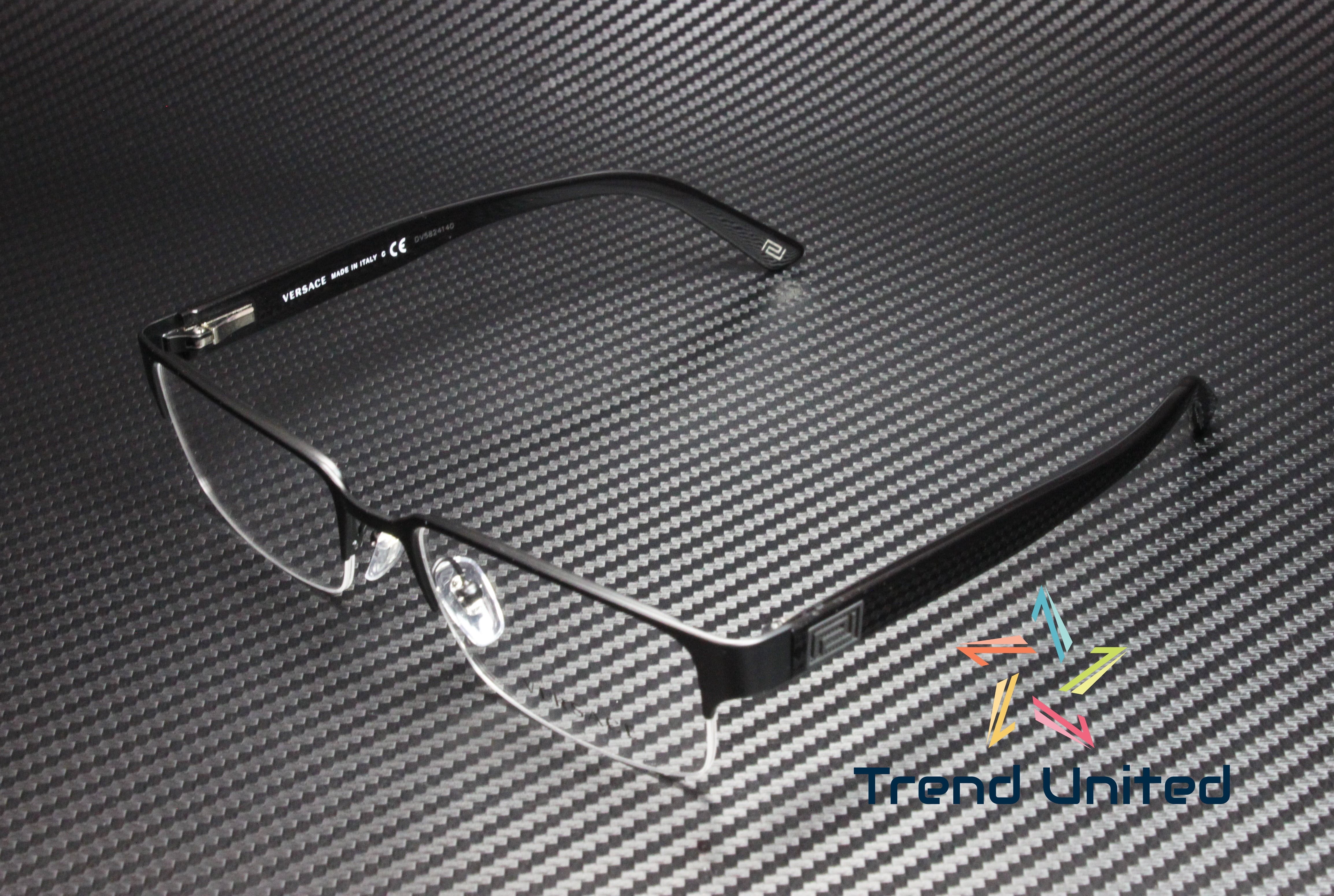 VERSACE Eyeglasses VE1184 1261 Rectangular Matte Black 53MM