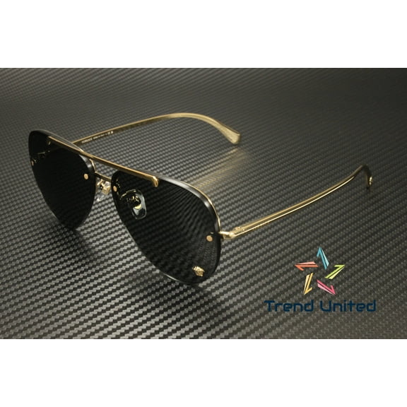 Versace Sunglasses VE2231 100287 60mm Gold / Dark Grey Lens Optical Women