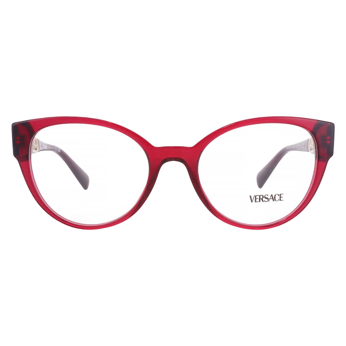 Versace VE 3307 Transparent Violet Cat Eye Glasses Amazon.com: Versace VE 3334 Transparent Violet 53/17/140  main image 3