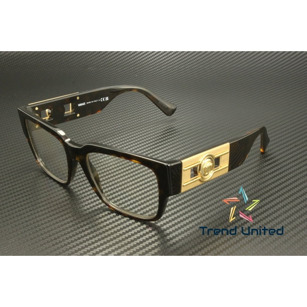 VERSACE VE3350 108 Havana Demo Lens 55 mm Men's Eyeglasses