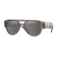 thumbnail image 1 of VERSACE VE4401 53416G Transparent Grey Pilot Men's 57 mm Sunglasses, 1 of 7