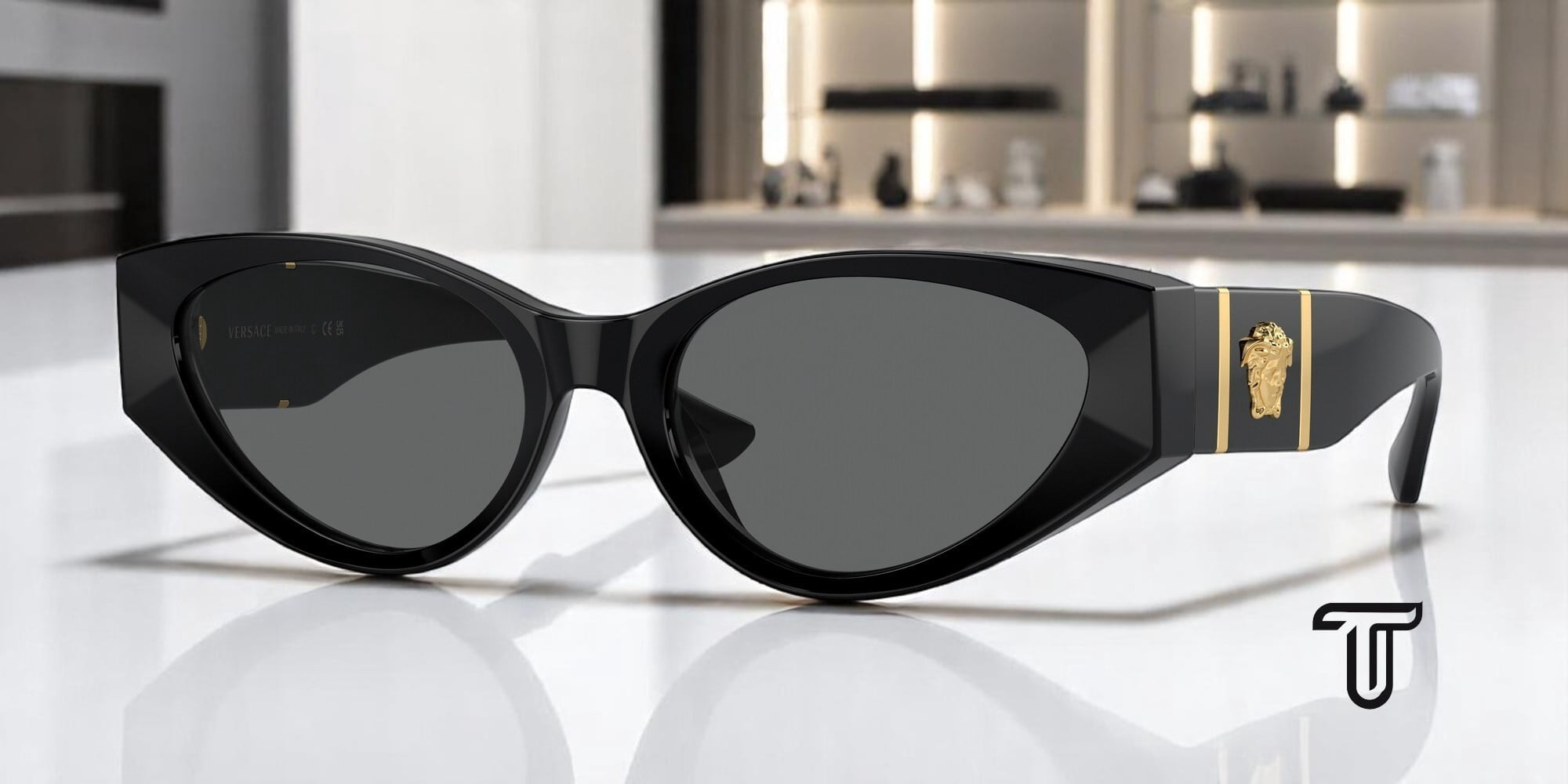 Versace Women\'s Polarized Sunglasses, VE4454..Authentic !!! Sunglasses Versace VE4454 314/87 55 18 - OpticalH main image 2