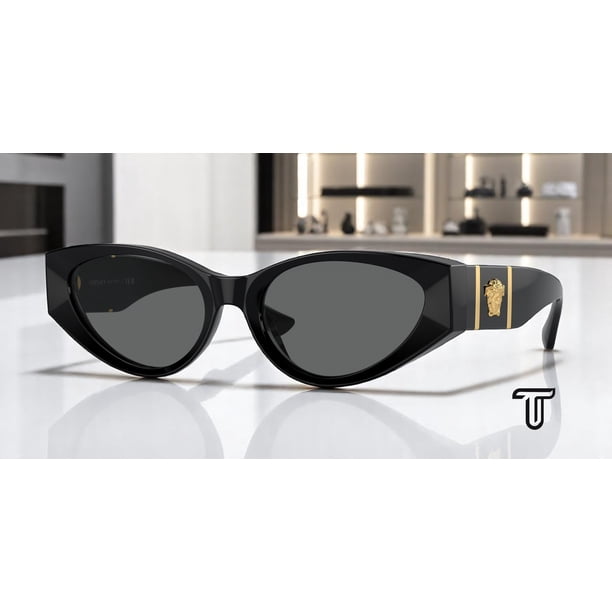 VERSACE VE4454 GB1 87 Black Dark Grey 55 mm Women display picture 3