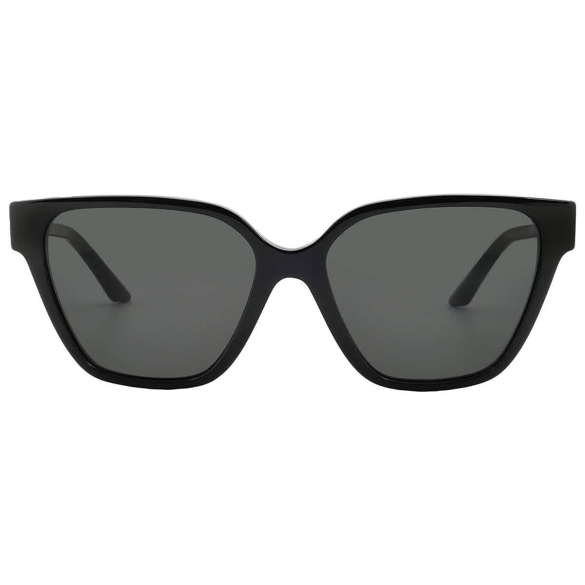 Versace Black Ladies Grey Sunglasses 56mm Versace VE4424U GB1/87 Sunglasses Black/Dark Grey Rectangle  main image 4