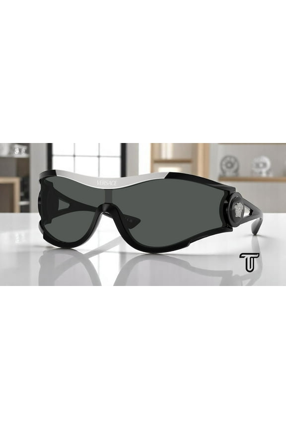 VE4475 GB1 87 Black Dark Grey 42 mm Unisex Sunglasses