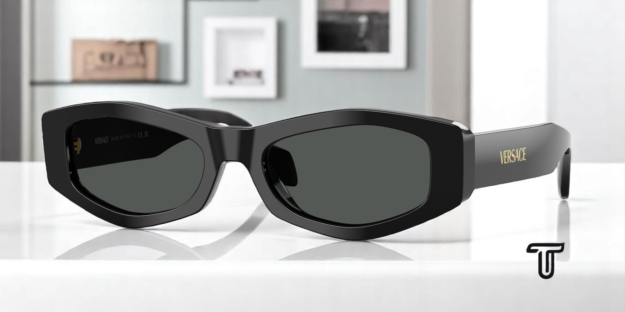 VERSACE VE4487 GB1 87 Black Dark Grey 54 mm Women