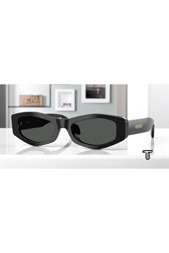 VE4487 GB1 87 Black Dark Grey 54 mm Women's Sunglasses