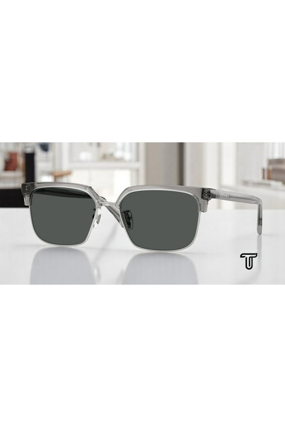 VE4494D 593 87 Transparent Grey Dark Grey 56 mm Men's Sunglasses