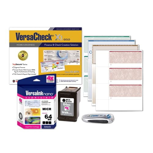 VERSACHECK 64 MICR BLACK PRINTER CONVERSION KIT - BLACK
