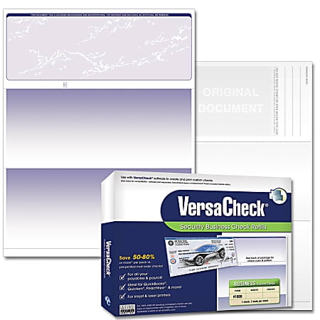 VERSACHECK UV SECURE BUSINESS CHECK REFILLS FORM # 1000 - MULTI