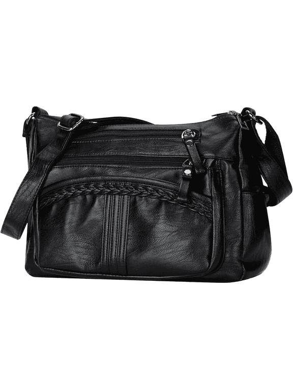 VERSATRLIN Purses for Women Pocketbooks Soft PU Leather Ladies Crossbody Purse Multi Pocket Shoulder Bag