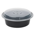 thumbnail image 1 of VERSAtainers, Black/Clear, 32 oz, 7"Dia x 2"H, 150/Carton, 1 of 1
