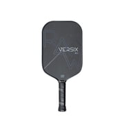 VERSIX RAW Carbon Fiber Pickleball Paddle, Extended 5.75 Handle, Raw Carbon Fiber, 7.9oz Midweight, 15mm Core