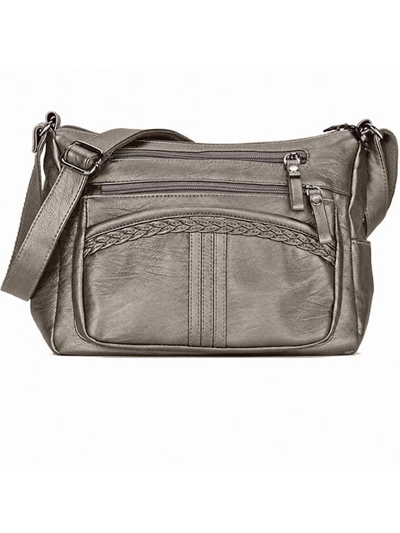 Purses for Women Pocketbooks Soft PU Leather Ladies Crossbody Purse Multi Pocket Shoulder Bag