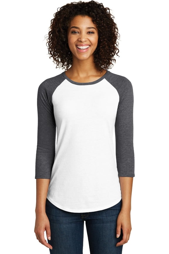 Women's Fitted Very Important Tee 3/4-Sleeve Raglan DT6211