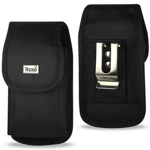 VERTICAL RUGGED POUCH SAMSUNG GALAXY NOTE II N7100 PLUS BLACK CELL PHONE WITH COVER