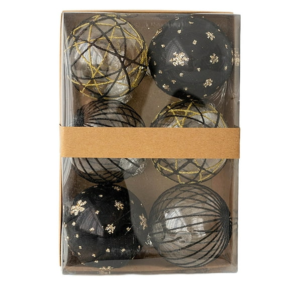 VERUGU 6Pcs Christmas Ball 3.14 Inch Christmas Tree Ornament Decoration Set Shatterproof Hanging Tree Ornament Set, Christmas Gifts on Clearance