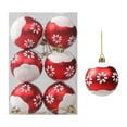 thumbnail image 1 of VERUGU 6Pcs Christmas Balls 2.36 inch for Xmas Tree Bauble Hanging Home Party Ornament Decor, Christmas Gifts on Clearance, 1 of 4