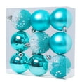 thumbnail image 1 of VERUGU 9Pcs Christmas Ball 2.36 inch Shatterproof Plastic Ornaments Baubles for Xmas Trees Wedding Party and Home Decor, Christmas Gifts on Clearance, 1 of 7