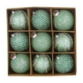 thumbnail image 1 of VERUGU 9Pcs Christmas Balls 3.14 inch Sequins Lace Christmas Decoration Balls Christmas Gift Balls Christmas Tree Decoration, Christmas Gifts on Clearance, 1 of 6