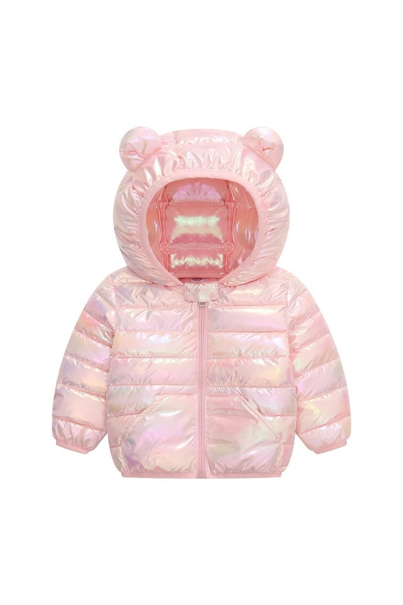 Baby Jacket Cute Baby Girls Jacket Kids Boys Down with Ear Hoodie Spring Girl Clothes Infant Children's Clothing for Boys Coat