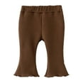 thumbnail image 1 of VERUGU Bell Bottoms for Girls Spring Children's Wear Girl's Plaid Flare Pants Middle School Children's Western Casual Pants Baby Cotton Pants, 1 of 5