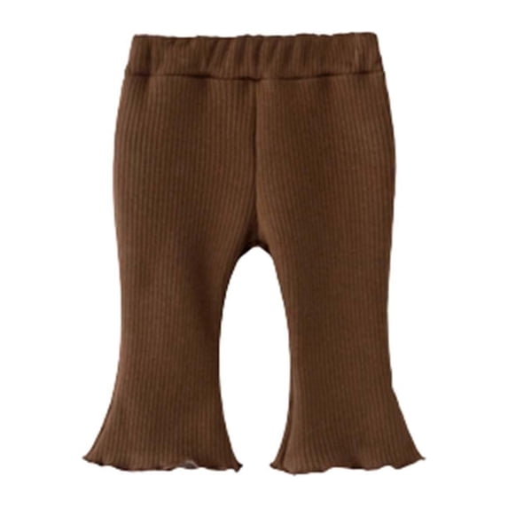 VERUGU Bell Bottoms for Girls Spring Children's Wear Girl's Plaid Flare Pants Middle School Children's Western Casual Pants Baby Cotton Pants