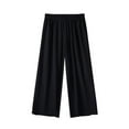 thumbnail image 1 of VERUGU Boys Pants Kids Summer Solid Color Boys and Girls Baby Elastic Botton Long Pants Black 5 Years, 1 of 4