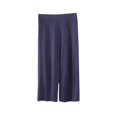 thumbnail image 1 of VERUGU Capri Pants for Women Casual Fashion Solid Color Cropped Pants Thin Loose Plus Size Home Pants Sports Outdoor Capris Navy L, 1 of 4
