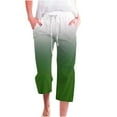 thumbnail image 1 of VERUGU Capris Pants for Women Casual Solid Elastic Waist Loose Long Pants with Pocket Capris Purple S, 1 of 5