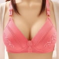 thumbnail image 1 of VERUGU Everyday Bras for Women Comfort Solid Wirefree OnePiece Bra Gathering Underwear Bras No Underwire Pink B S, 1 of 4