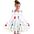 thumbnail image 1 of VERUGU Girls Dresses Children Kids Fall Winter Christmas Printed Princess Dress Long Sleeve Round Neck Dress 4-14 Years, 1 of 4