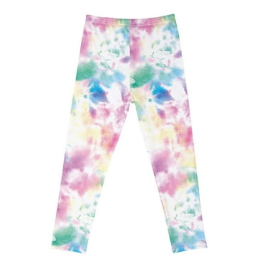 VERUGU Girls Leggings Kids Thin Printed Pants High Waist Stretchy Soft Tights Spring Fall Leggings for School Wearing Green 3 Years