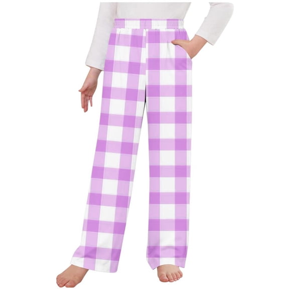 VERUGU Girls Pants Kids Sports Pants Boys Quick Drying Pants Kids Thin Pants Wearing Lantern Long Pants Purple 4 Years