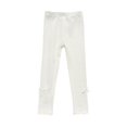 thumbnail image 1 of VERUGU Kids Spring Fall Solid Color Comfort Boys and Girls Baby Elastic Waist Long Pants Cotton Cute Full Length Pants White 1 Years, 1 of 3
