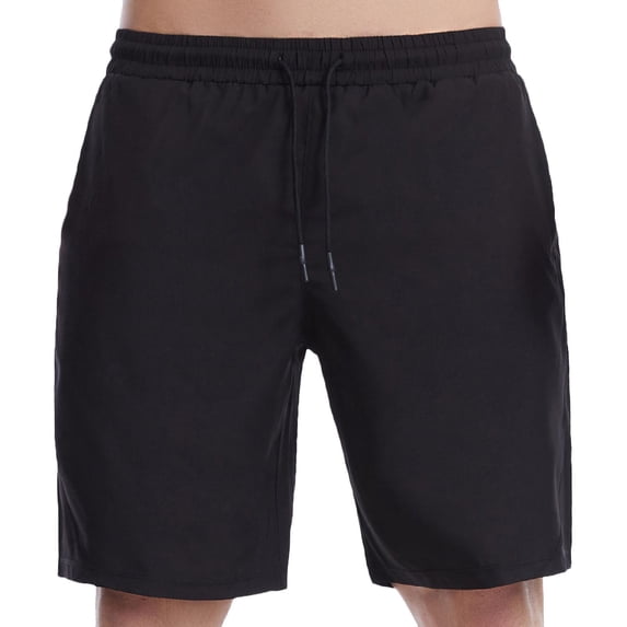 VERUGU Mens Shorts Pocket Beach Pants Sports Running Shorts Gym Workout Shorts Quick Dry Sports Training Shorts Black 3XL