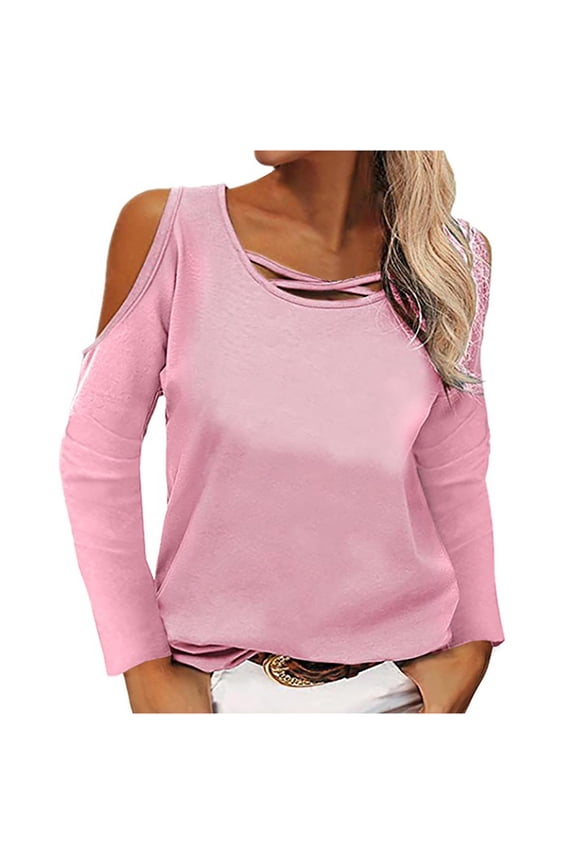 Plus Size Cut Out Cold Shoulder Tops for Women Casual Solid Color Tees Loose Basic T-Shirts Summer Batwing Sleeve Tunic Blouse Tops
