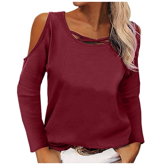 VERUGU Plus Size Cut Out Cold Shoulder Tops for Women Casual Solid Color Tees Loose Basic T-Shirts Summer Batwing Sleeve Tunic Blouse Tops