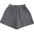 thumbnail image 1 of VERUGU Shorts for Women Solid Color High Waisted Loose Slimming Wide Leg Pants Solid Color Casual Shorts Gray L, 1 of 5