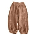 thumbnail image 1 of VERUGU Toddler Baby Kids Fall Fashion Cute Sweet Elasticity Flared Pants Trousers Pants Leggings Coffee 6 Years, 1 of 6