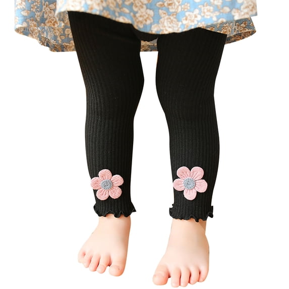 VERUGU Toddler Leggings Baby Girl Baby Leggings Pants Casual Pants Elastic Pants Shorts for Small and Medium-Sized Shildrens Outerwear Pants Black 0 Years