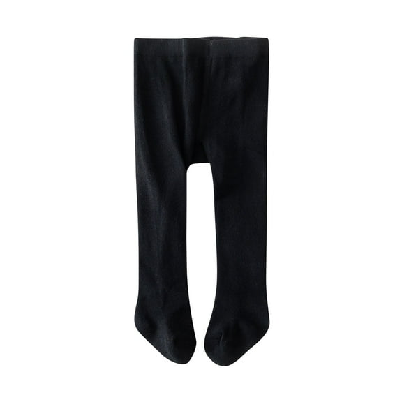 VERUGU Toddler Leggings Baby Girls Fall Winter Fleece Thickened Fleece Warm Long Pants Casual Solid Loungewear Jumpsuit Black 1 Years