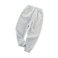 thumbnail image 1 of VERUGU Toddler Leggings Fall Winter Baby Girls Cotton Long Pants Casual Comfortable Straight-Leg Stripe Pants Gray 9 Months, 1 of 4