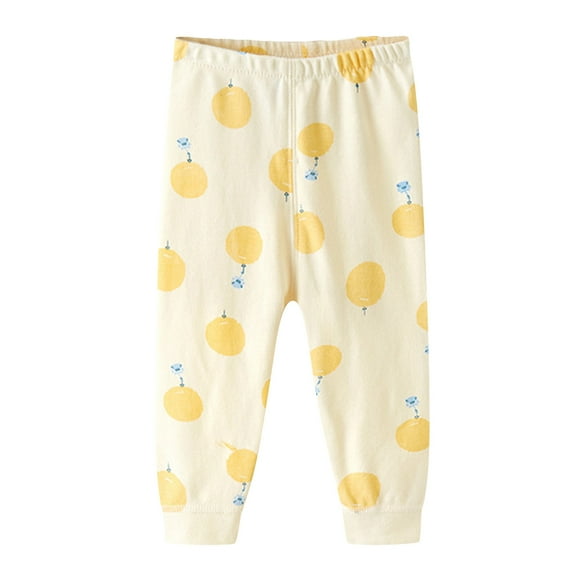 VERUGU Toddler Leggings Spring Fall Cotton Baby Pants Casual Cute Print Straight-Leg Long Pants Loungewear for Boys Girls Multicolor 6 Months
