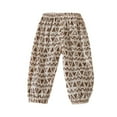 thumbnail image 1 of VERUGU Toddler Sweatpants Kids Summer Printed Boys and Girls Baby Botton Long Pants Denim Cute Full Length Pants Overalls Beige 6 Years, 1 of 3