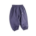 thumbnail image 1 of VERUGU Toddler Sweatpants Kids Summer Printed Boys and Girls Baby Botton Long Pants Denim Cute Full Length Pants Overalls Dark Blue 4 Years, 1 of 4