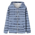 thumbnail image 1 of VERUGU Womens Jackets Casual Fashion Printed Blouse Long Sleeve Tops Sweatshirt Pockets Hoodied Sky Blue M, 1 of 4