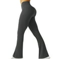 thumbnail image 1 of VERUGU Yoga Pants Women High Waisted Gym Workout Leggings Elastic Waist Solid Stretch Casual Flare Pants for Running Gray XXL, 1 of 5